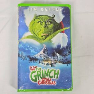 Dr. Seuss’ How the Grinch Stole Christmas (2000) VHS Jim Carrey